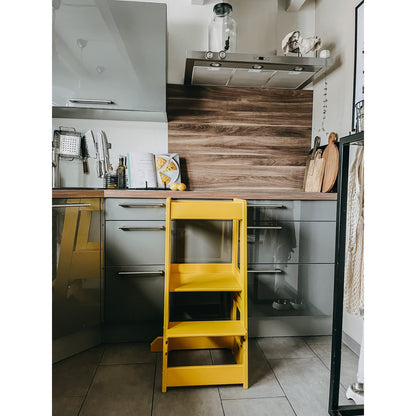 tiSsi® learning tower FELIX beech sunflower YELLOW