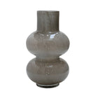 Vaas 20x35 cm glas grijs