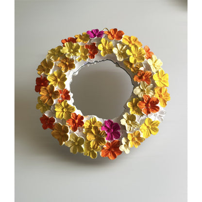 Bloemenkrans/fotolijst/deurdecor/spiegel 14,5 cm