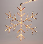 Kerstverlichting sneeuwvlok 37 cm zwart metaal