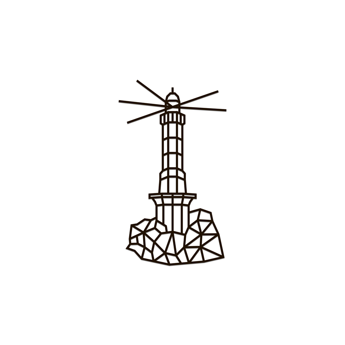 Eco Wood Art (EWA) Wall Puzzle Lighthouse, 1546, 50.5x87x0.7cm