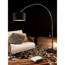 Booglamp 210 cm zwart marmer