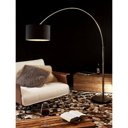 Booglamp 210 cm zwart marmer