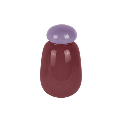 Vaas 22 cm rood glas