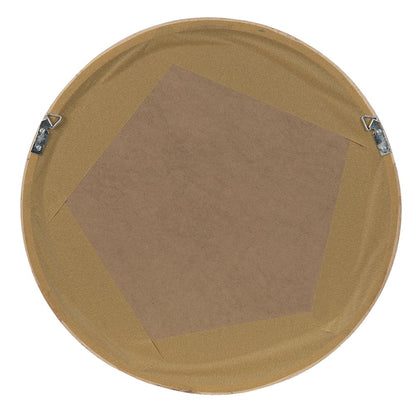 Wandspiegel Ø 50 cm bruin hout