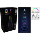 Kerstboom vlaggenmast 150 cm RGB 154 led
