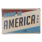 Text Board 30x20 cm White Iron Wall Plate