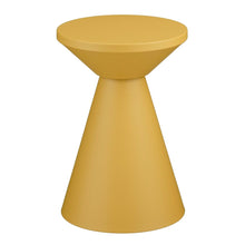 Bijzettafel 45x31 cm ijzer okergeel