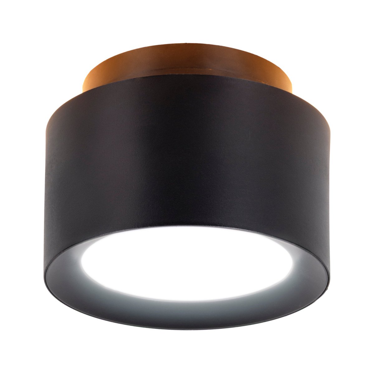 LED spot 14 cm zwart kunststof