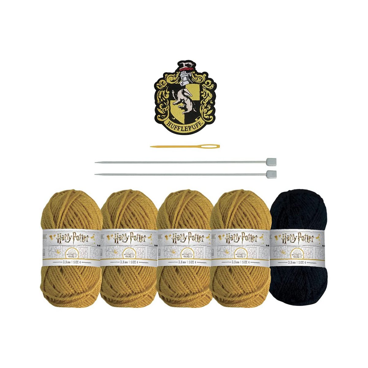 Harry Potter breiset lus sjaal Huffelpuf