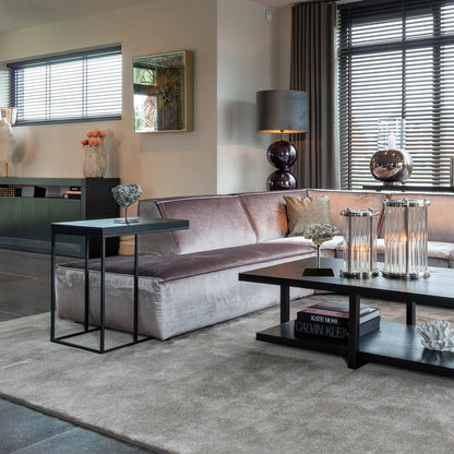 Koraaldecoratie met metalen standaard 23 cm champagne