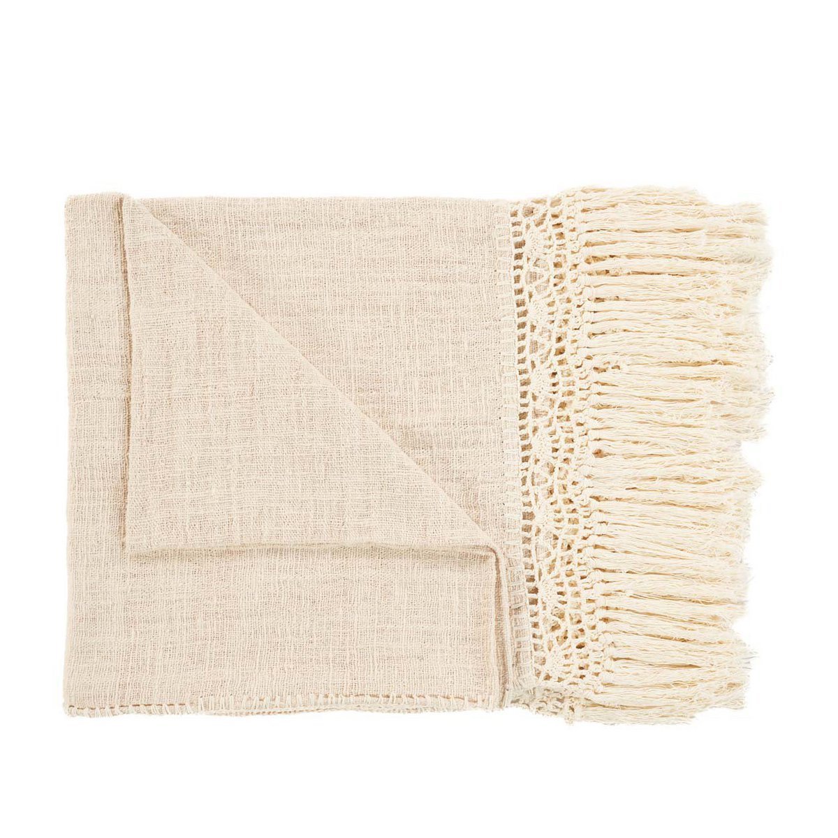 Bedsprei naturel zachte stof