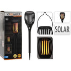 Progarden solar fakkel 3-in-1 zwart Ø12x78 cm