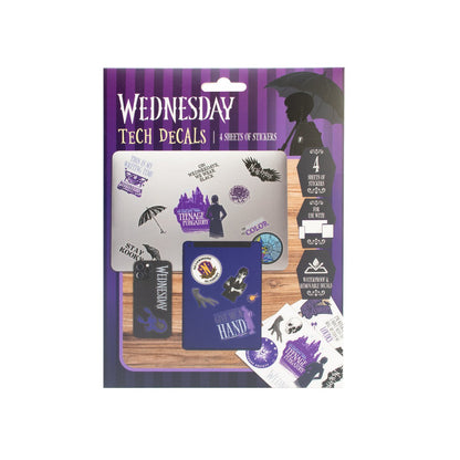 Tech-stickerset Woensdag Addams Family