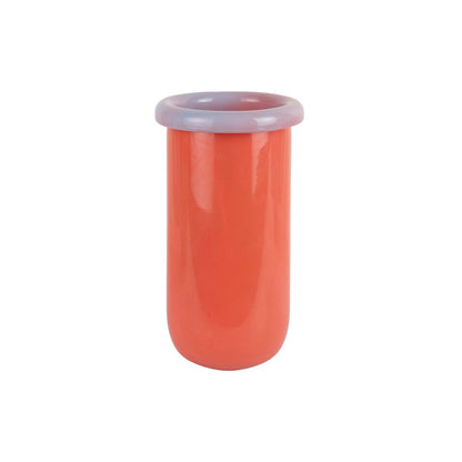 Vaas glas paars 14x25 cm