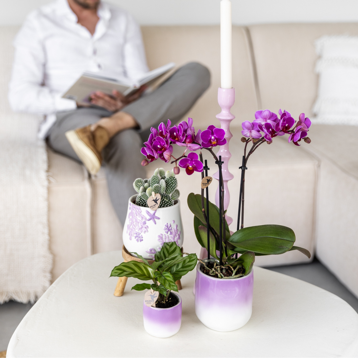 Kolibri Home | Coral  - Lilac - Ø9cm
