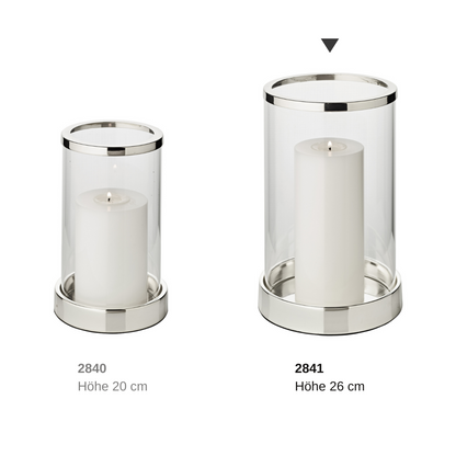 Lantaarn Sanremo 26 cm zilver