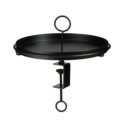 Dienblad met klem 30.5 cm zwart ijzer