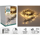 Kerstboomverlichting 1536 LED warm wit 1990 cm