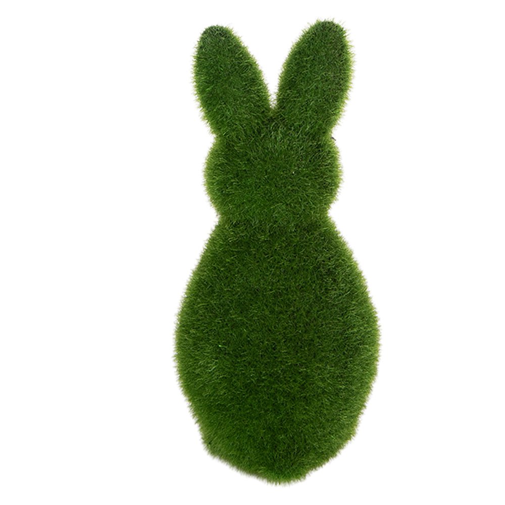 Decoration Figurine Rabbit Ø 9x21 cm Green Plastic