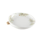 Keramische serveerschaal 19.5x18 cm groen goud wit