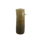 Vaas vogel op tak 27 cm groen glas