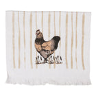 Guest Towel 40x66 cm White Cotton Chicken