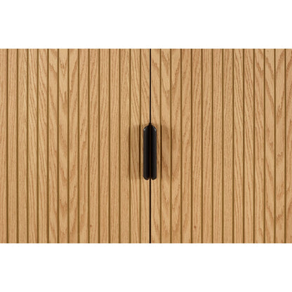 Ladekast 80x40x110 cm eiken houtfineer
