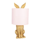 Table lamp Rabbit Ø 20x43 cm Gold-coloured Polyresin Desk lamp