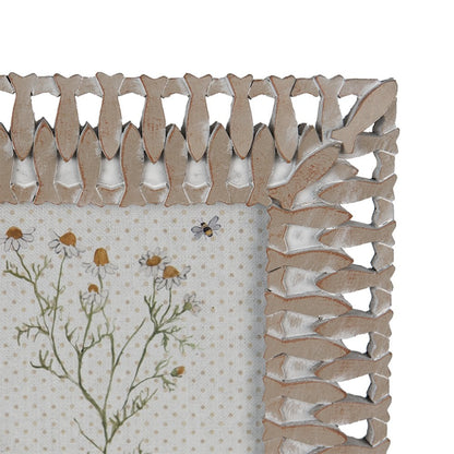 Fotolijst 10x15 cm beige polyresin