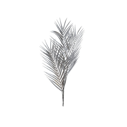 Decoratieve palm 90 cm zilver plastic