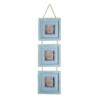 Photo Frame 7x7 cm Blue MDF Photo Frame