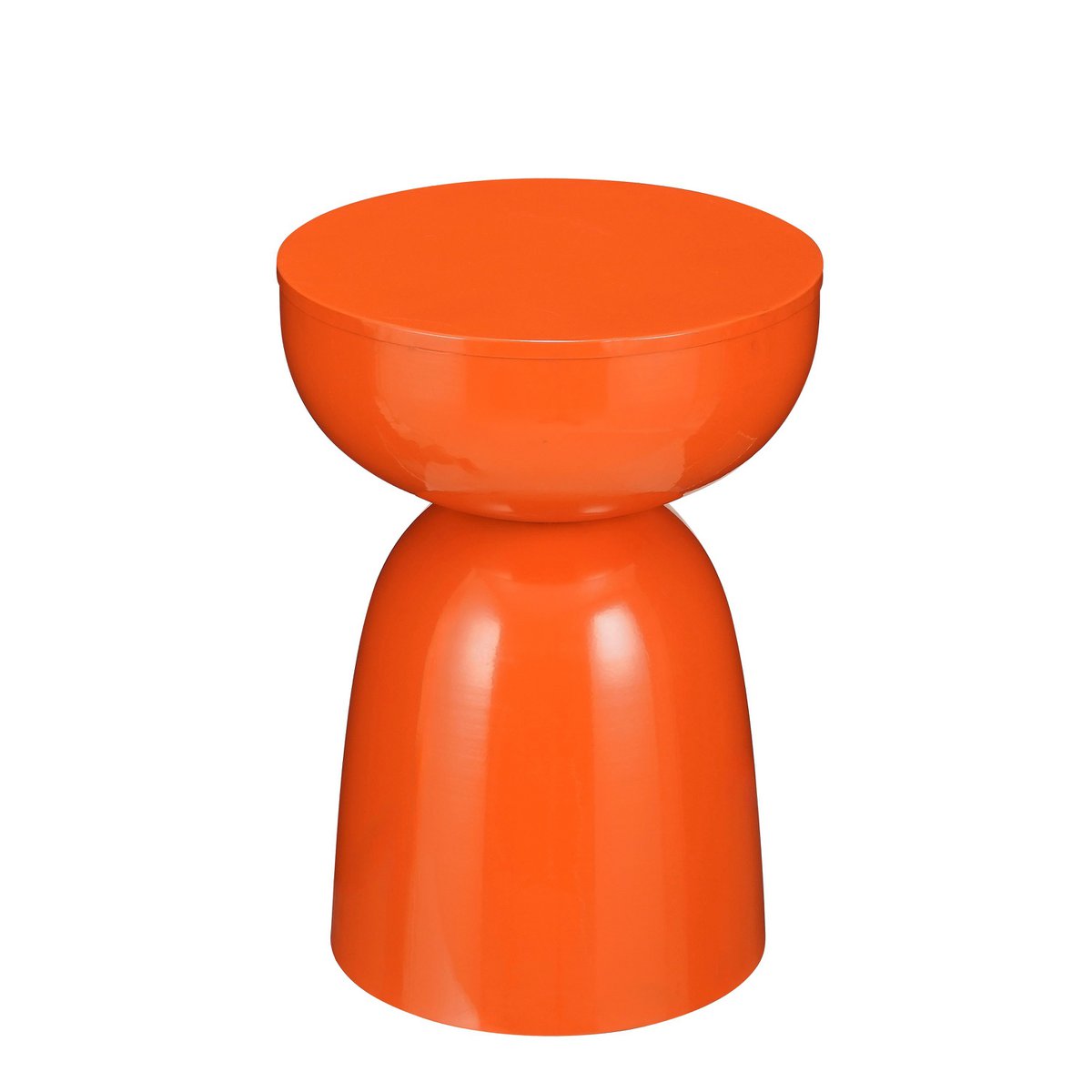 Bijzettafel ijzer oranje Ø32x45 cm
