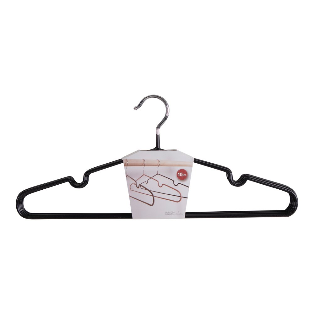 Bulk Hangers - Black, Metal, Set of 10