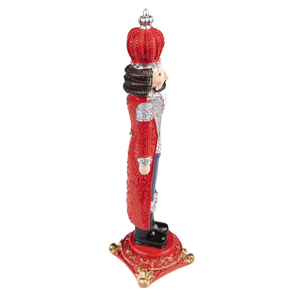 Christmas decoration Nutcracker 24 cm Red Plastic