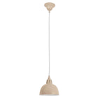 Hanglamp metaal lichtbruin E27 19x19x120 cm