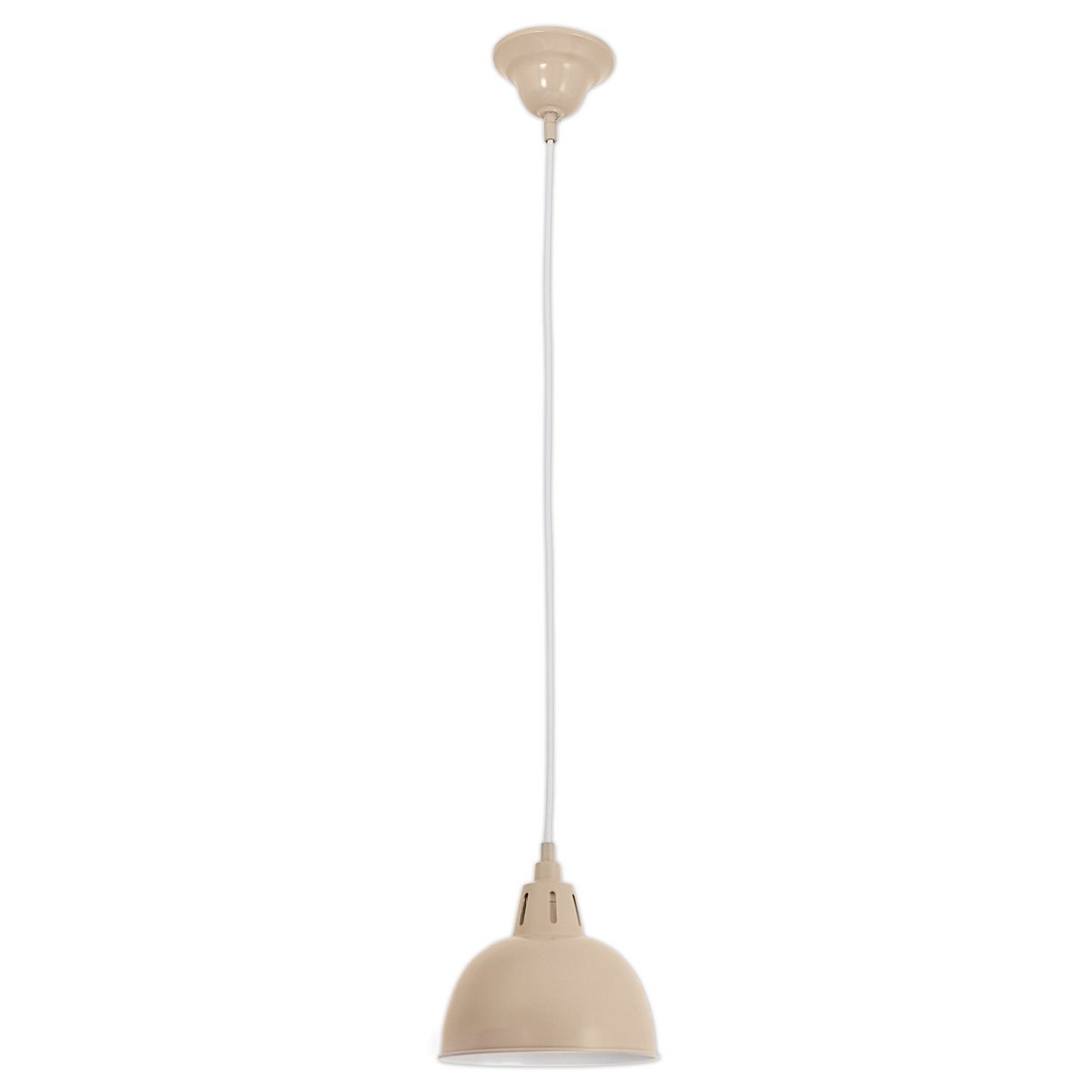 Hanglamp metaal lichtbruin E27 19x19x120 cm
