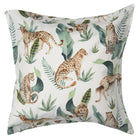 Cushion cover 45x45 cm Green Polyester Tiger Decorative Cushion Cover
