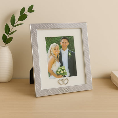 Fotolijst metaal zilver 17,6x2x22,7 cm