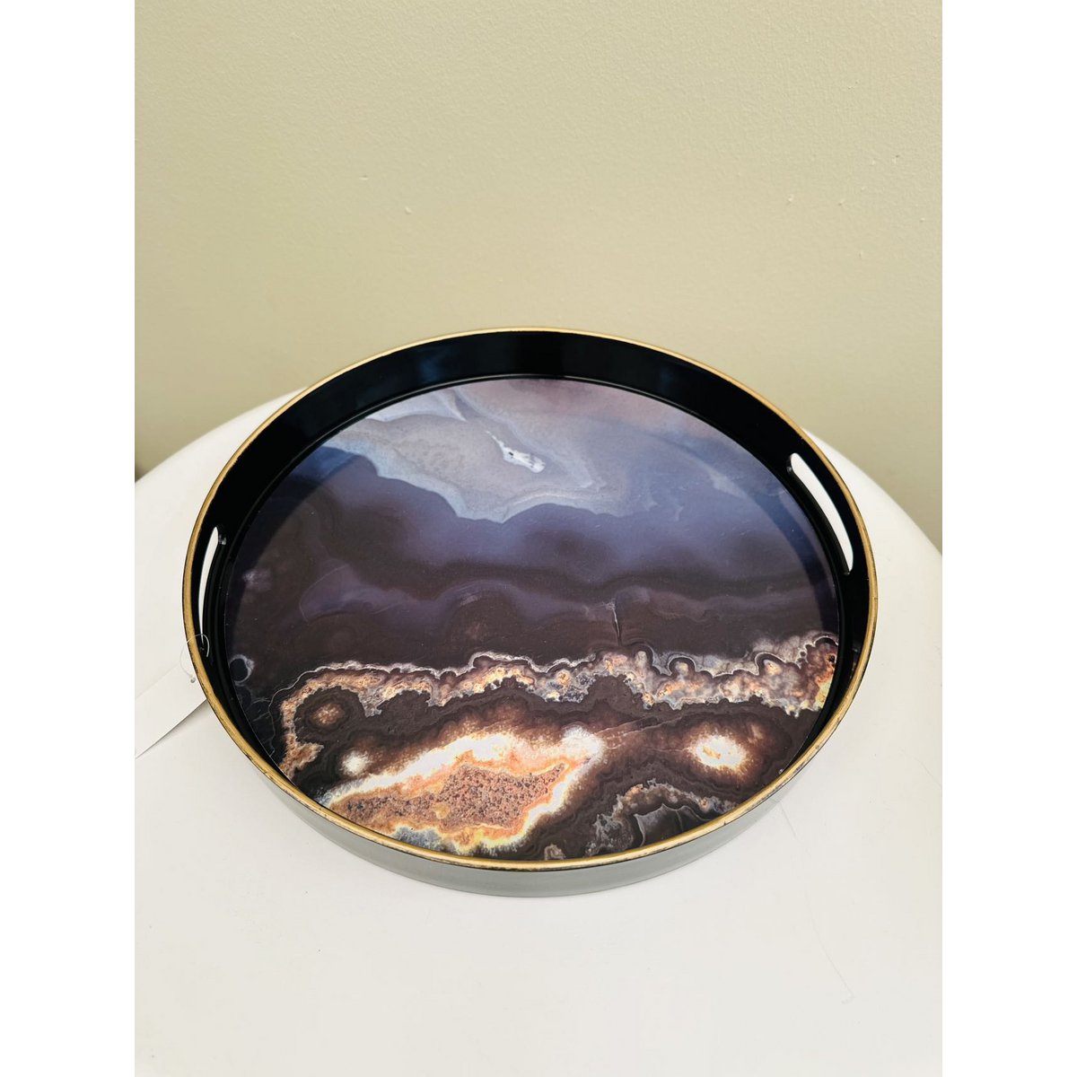 Marmeren woondecoratieset met vaas en kandelaar