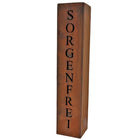 Decoratieve zuil metaal met naam 40/70/100 cm roest
