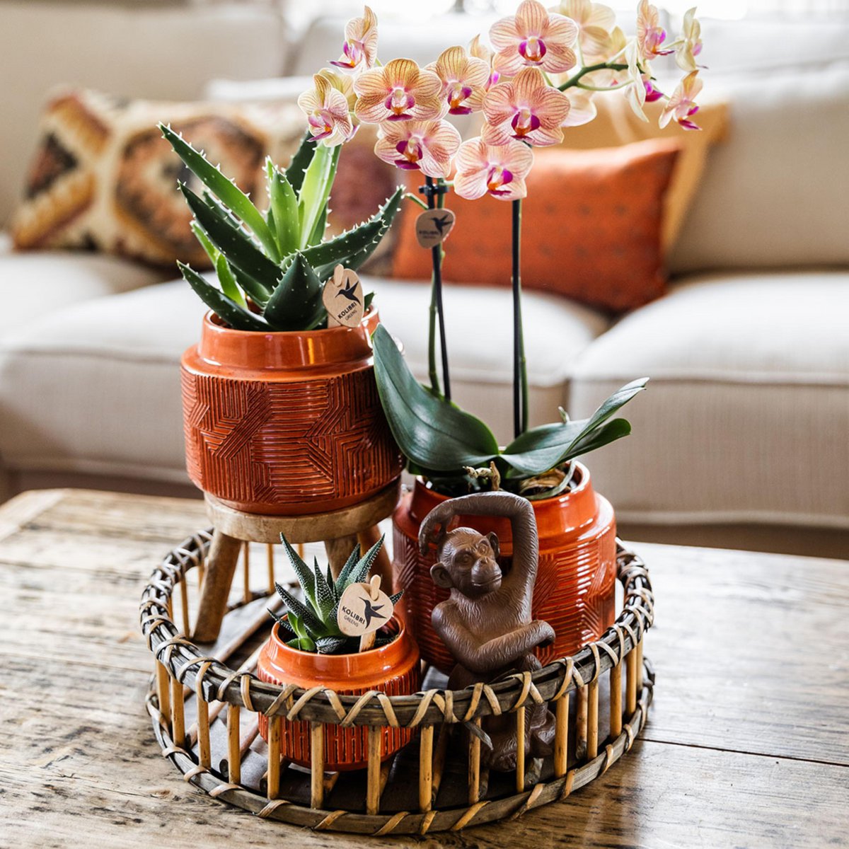 Round Bamboo Decorative Tray Ø30 cm