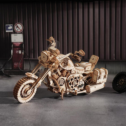 3D houten puzzel motorfiets 420 stukjes