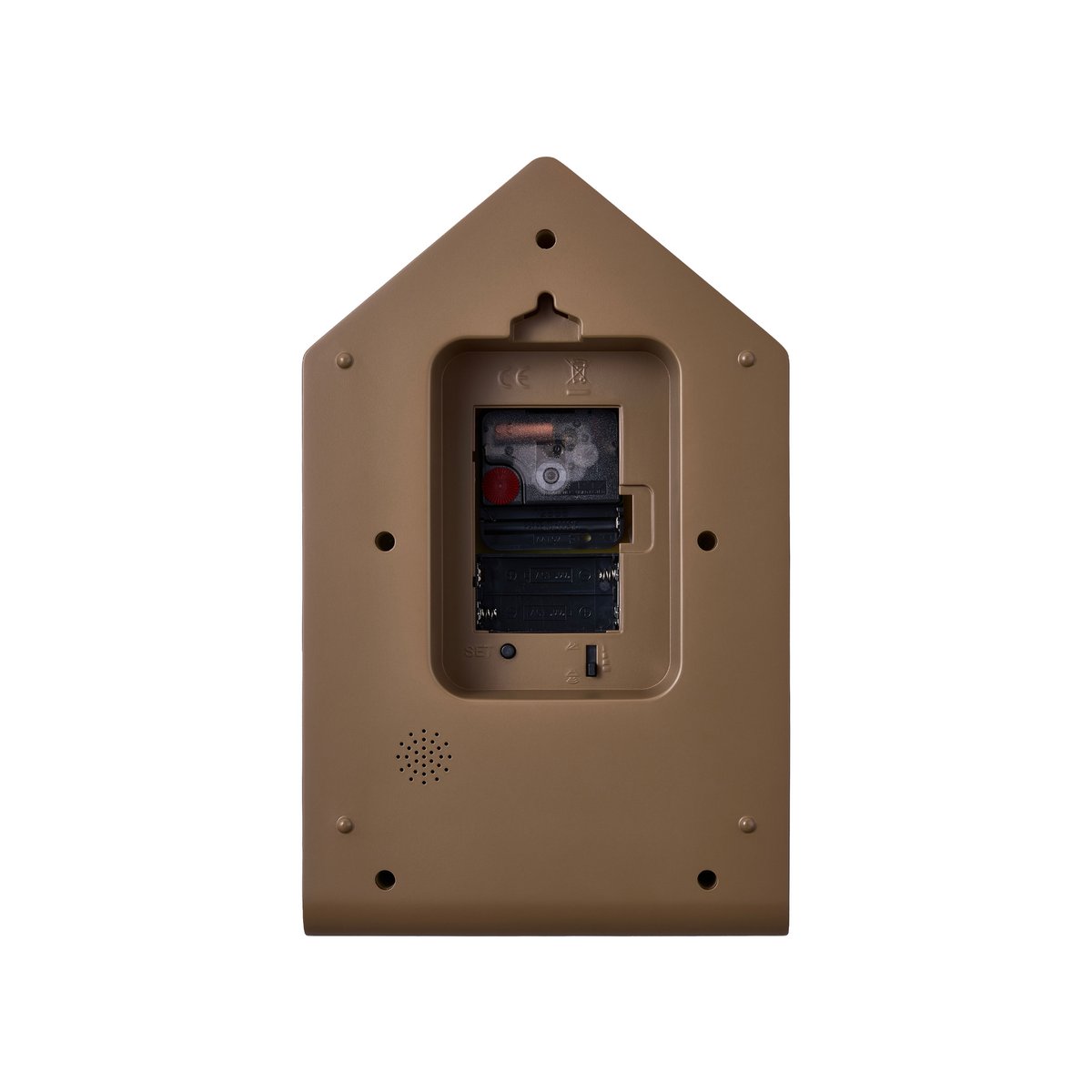 Wandklok 29x17 cm bruin koekoek