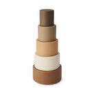 Siliconen stapeltoren 23x9 cm bruin