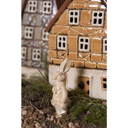 Figure Rabbit 11 cm White Plastic Home Accessories