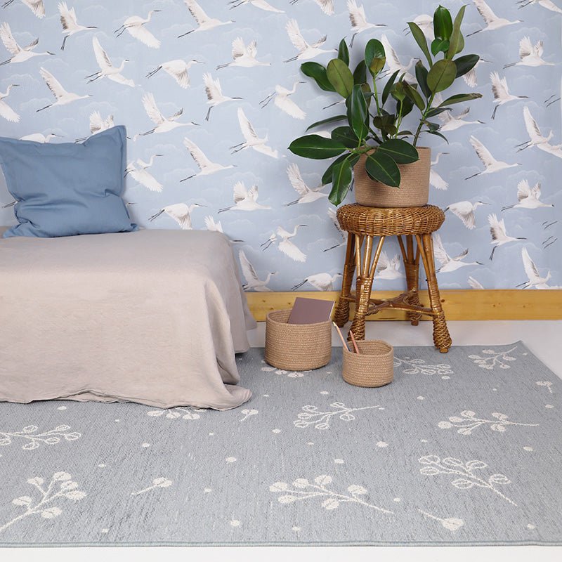 LITTLE NATURE vloerkleed plantpatroon
