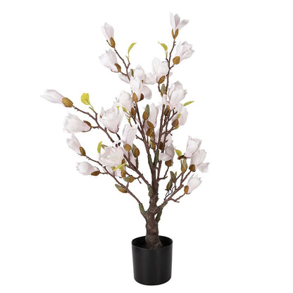 Kunstplant Magnolia 75 cm roze kunststof