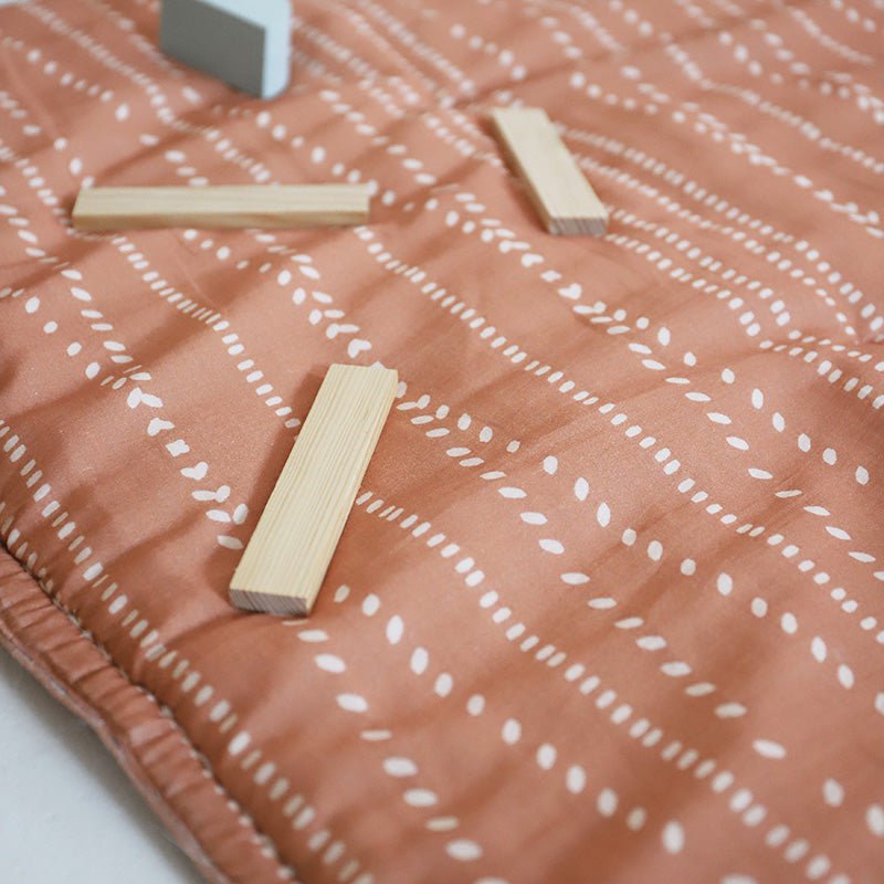 NEPO TERRACOTTA baby bouncer with bohemian print
