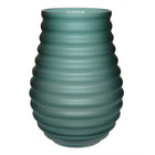 Vaas 32x23.5 cm groen mondgeblazen glas
